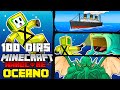 ⚪ SOBREVIVÍ 100 Días en las PROFUNDIDADES DEL OCEANO en Minecraft HARDCORE #oceano #minecraft