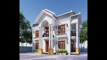 Mẫu Biệt Thự 2 Tầng Tân Cổ Điển Đẹp Tại Văn Lâm Hưng Yên