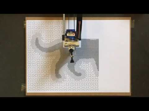 Hilbert Curve Cat