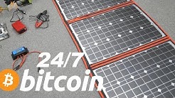 How Much Can You Make Mining Bitcoin on Solar 24/7 With Battery + GPU Giveaway 4K Part 1