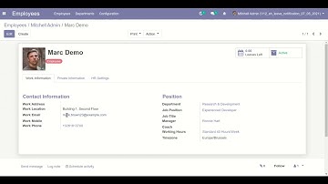 Leave Notifications - Auto Leave Emails Odoo