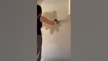 I used limewash paint for the first time! #shortsfeed #shortsvideo