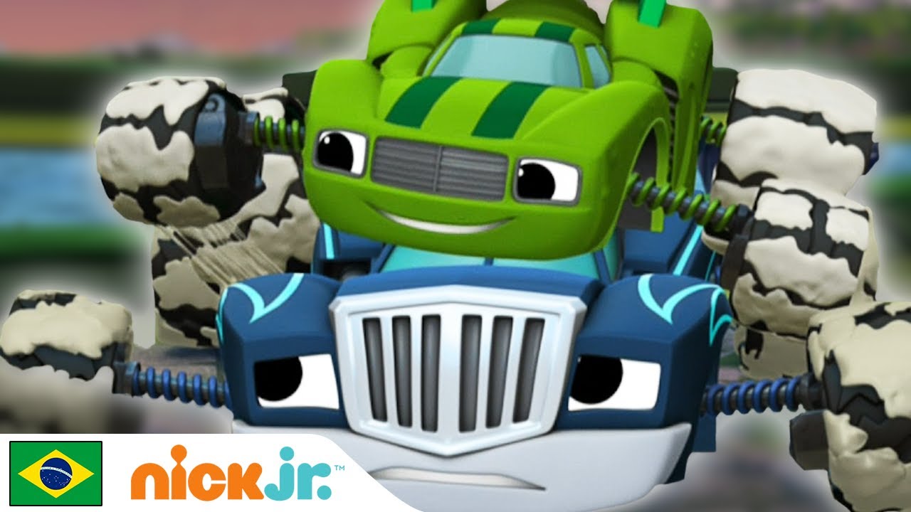 Blaze and the Monster Machines | O melhor de Crusher e Pickle | Nick Jr. em Português