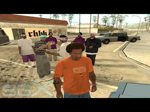 GTA San Andreas : Ballas And Aztecas Provoking Each Other