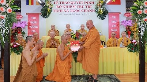 Lễ công bố, trao quyết định bổ nhiệm trụ trì tịnh xá Ngọc Chánh (P.14, Q.Bình Thạnh, TP.HCM)