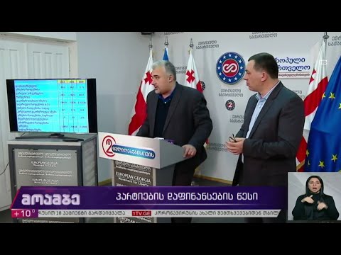 პარტიების დაფინანსების წესი