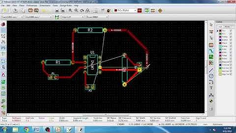 KiCAD PCB Design for  Inverting Amplifier using op amp IC 741