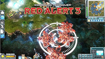 Command and Conquer Red Alert 3 Remix MOD Allies Gameplay | Lightning Generator Save the day!
