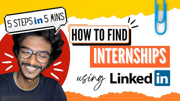 How to apply for an Internship in LinkedIn | Simple 5 steps in 5 minutes | in Tamil