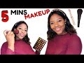 5 MINUTES MAKEUP CHALLENGE | NO MAKEUP-makeup look @The Robinson Family challenged me | Simply Joecy