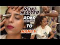 REIKI MASTER HEAD MASSAGE TO NANCY,  ASMR PRACTICE TO RELAX IMSOMNIA & STRESS  BY INDIAN BARBER 😎