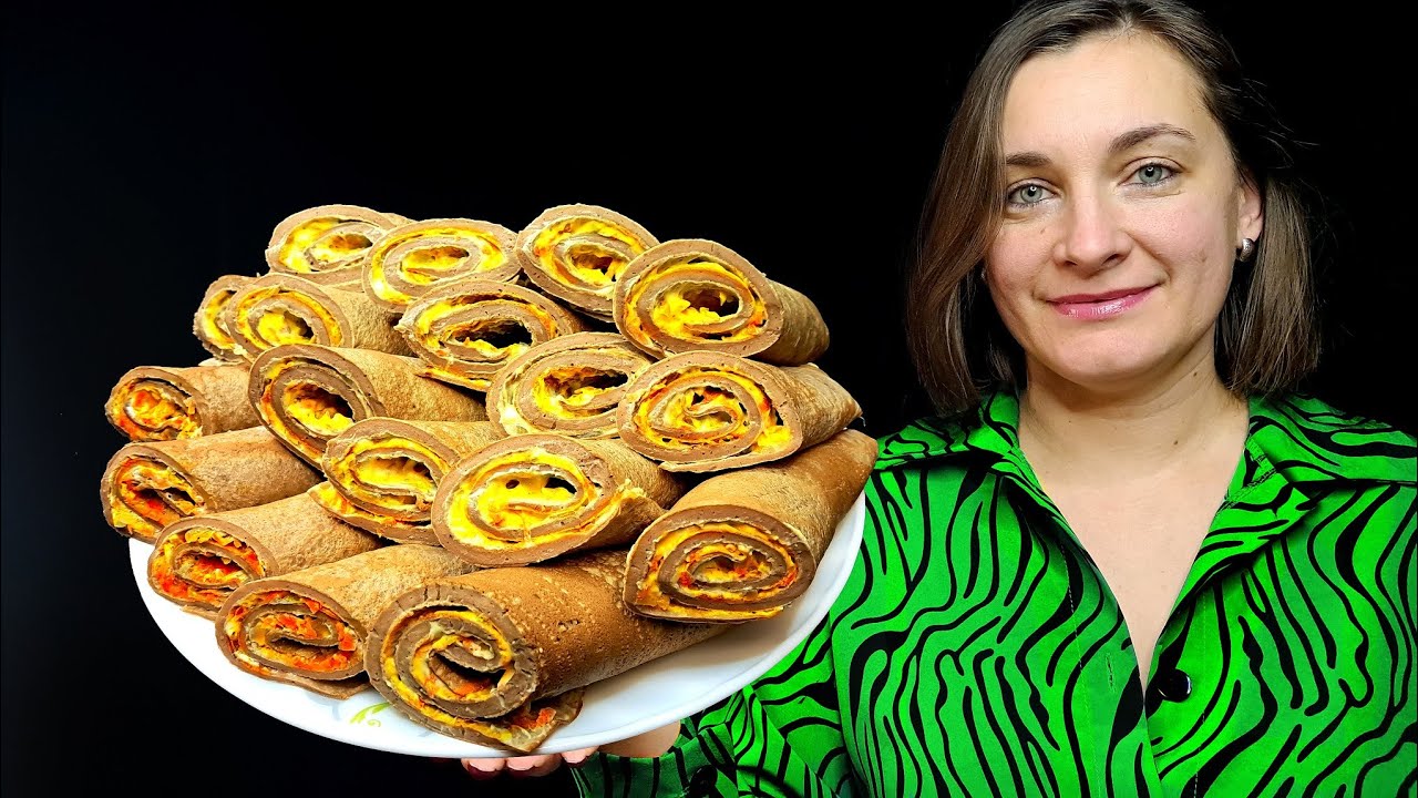 Leberpfannkuchen Röllchen mit Karottenfüllung – Klassisches Familienrezept  Wie macht man Leberrolle