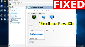 How To Fix 240Hz or 144Hz Monitor Stuck At 120Hz or 60Hz (NVIDIA Control Panel)