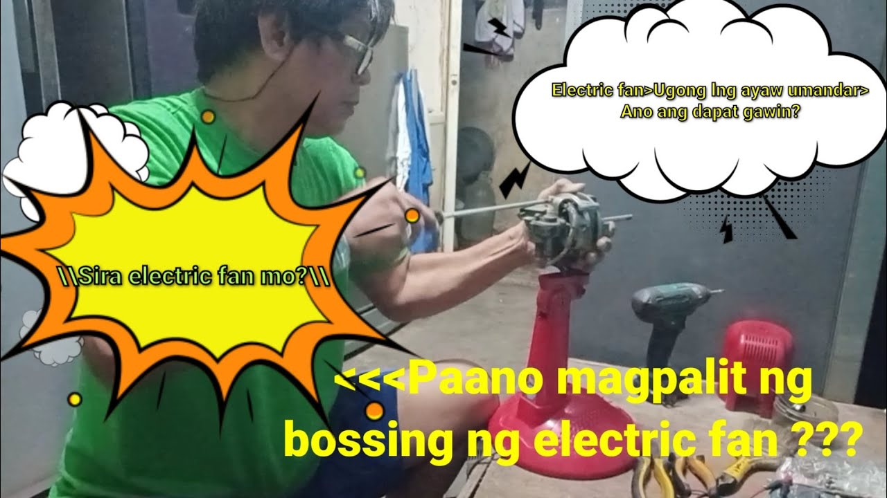 Paano ayusin electric fan, Umuugong lng.... YouTube