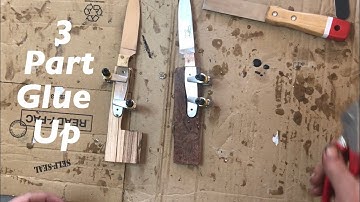 Custom knife making part 7, gluing up the handle
