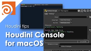 [Houdini Tips] How to use Houdini Console with macOS 10.14 and above