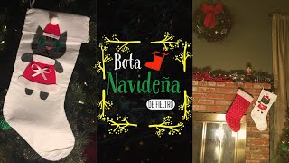 Bota navideña de Fieltro