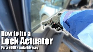 Lock Actuator Troubleshooting and Replacement - 2008 Honda Odyssey