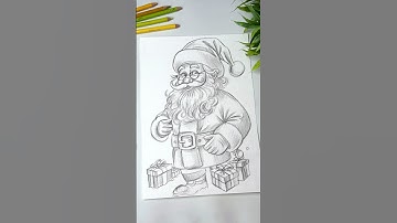 Christmas Special Drawing ✍️ Santa Claus 🎅 #shorts #art #christmas #drawing #santaclaus