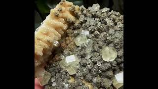 Video preview: Transparent Calcite with Pyrite — Hubei, China | Natural Mineral Specimen