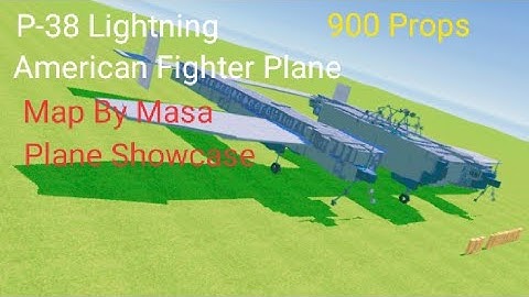P-38 Lightning American Fighter Plane ( Simple Sandbox 2 ) { Build Showcase }