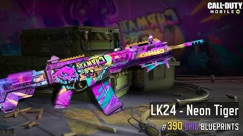 LK24-Neon Tiger + Otter-Safeguard - Up in Flames Crate | COD Mobile