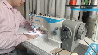 🪡Пошив супертонких тканей на промышленной швейной машине с двойным продвижением Jack H2-CZ-12