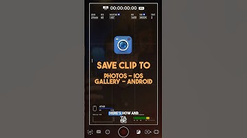 How to record videos straight to Photos or Gallery on Blackmagic camera app?