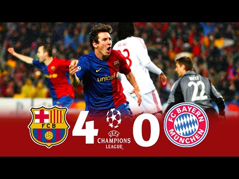 Barcelona 4 × 0 Bayern Munich | U.C.L Quarter Final 2008-2009 Extended Highlights & Goals HD