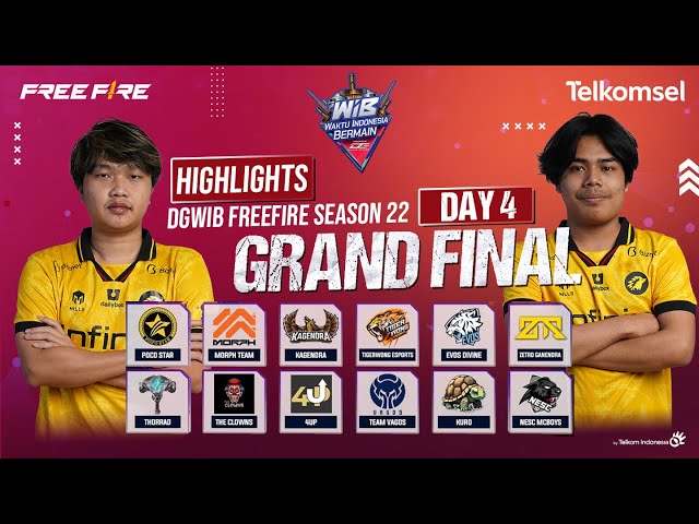 HIGHLIGHTS - ONIC THE CHAMPIONS !! DGWIB FREE FIRE SEASON 22 - GRAND FINAL DAY 4 class=