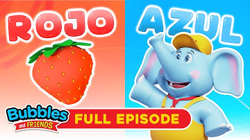 🌈 I Spy Colors with Bubbles and Friends! | Learn Colors in Spanish and English 🎨