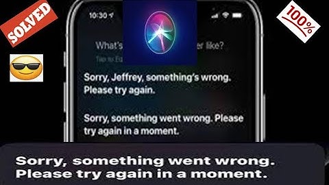 Siri says Something Went Wrong Please Try Again error on iPhone and iPad in iOS 14.4.2