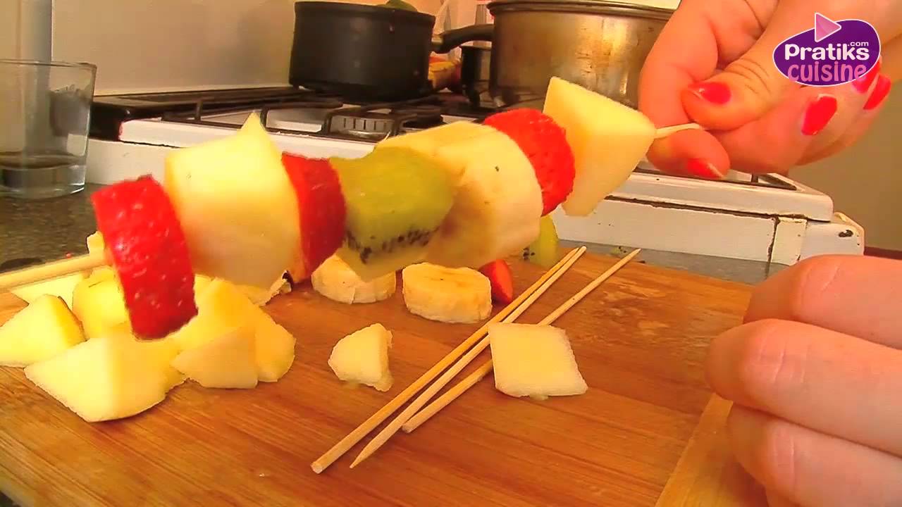 Brochette De Fruits A L Avance