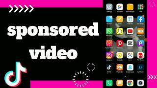 How To Sponsored Video On Tiktok App 2024
