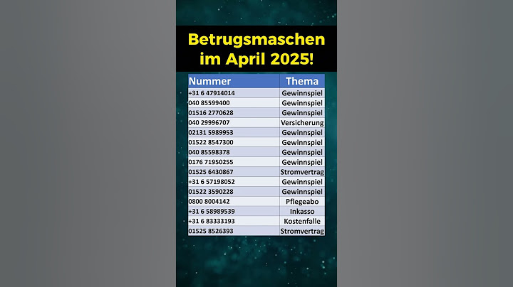 Betrugsmaschen im April 2025!