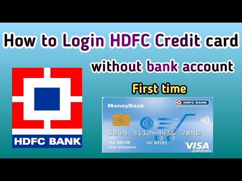 How to login HDFC Credit card without bank account & Netbanking