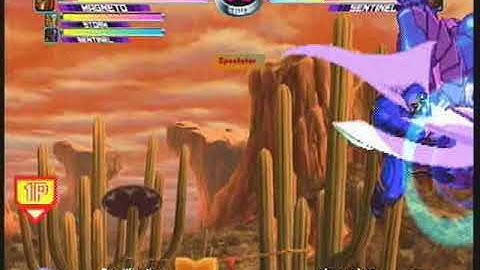MvC2: Magneto Aerial Blockstun Trap vs Sentinel by Khaos .:3.28.20:.
