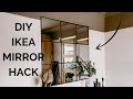 DIY Window frame mirror - IKEA mirror hack