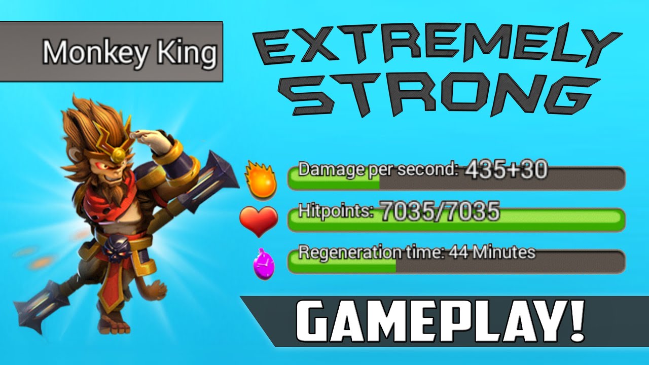 Clash of Zombies MONKEY KING Attacks in War EPIC HERO OR FAIL?