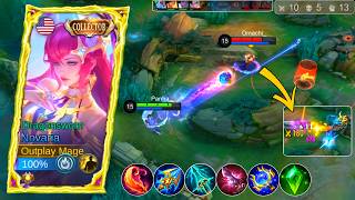 HARD MATCH! NOVARIA NEW BUILD AND EMBLEM FOR SECOND SKILL 1 HIT IS BROKEN | MOBILE LEGENDS
