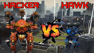 HACKER!! In War Robots | Hacker VS Mk3 HAWK - WR