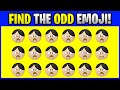 FIND THE ODD EMOJI! O00037 Find the Difference Spot the Difference Emoji Puzzles PLO