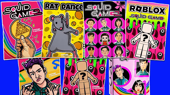 🦑Squid game 2➕🧀Dance Rat🐭Blind bag Compilation Thanos & Game Book| ASMR오징어 게임 2