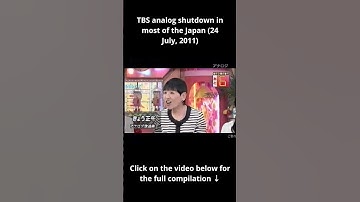TBS analog shutdown in most of the Japan (24 July, 2011)