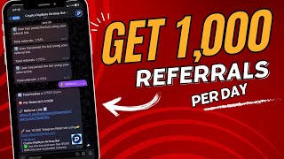 Get 1000 Referrals Per Day | Telegram Bot Unlimited Referrals | Crypto News Today screenshot 4