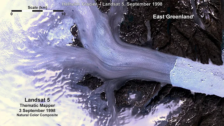 Visualizing Change with Landsat at Helheim Glacier...
