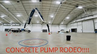 CONCRETE PUMP RODEO at Canadian Concrete Expo 2024: Day 1 (setup and testing)