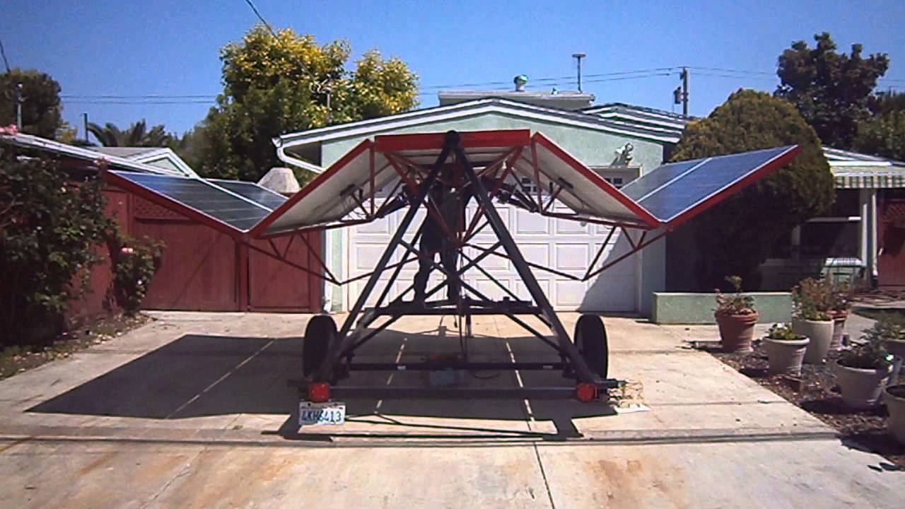 solar powered portable power plant operation YouTube