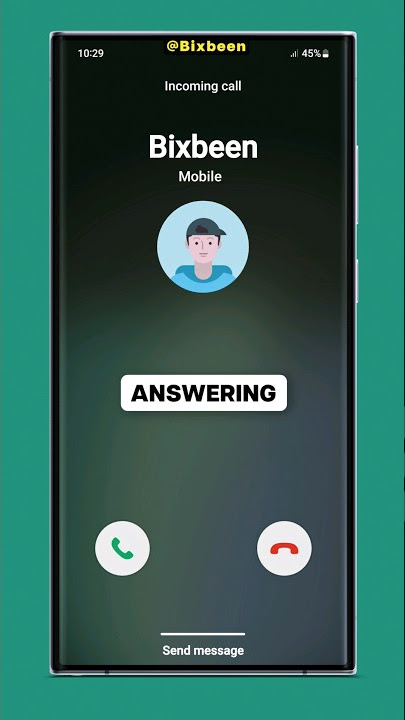 Answer calls Without Swiping! - Galaxy tip