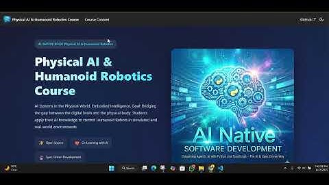 Create Textbook Teaching Physical AI Humanoid Robotics